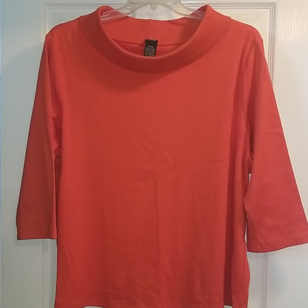 NWOT Rafaella Boatneck Top Size 2X